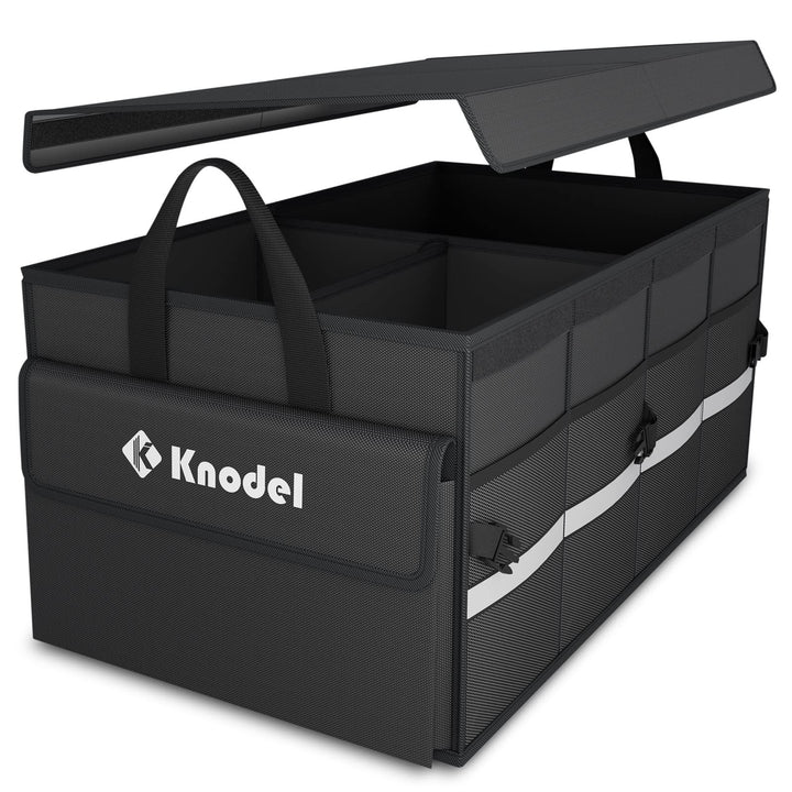 K KNODEL Autostruktur-Organisator mit faltbarem Deckel, Autospeicherbox und tasche, grosser Kofferra