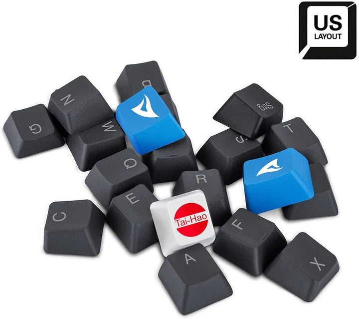 Sharkoon Skiller SAC20, Tastenkappenset aus PBT-Kunststoff, ANSI US 114