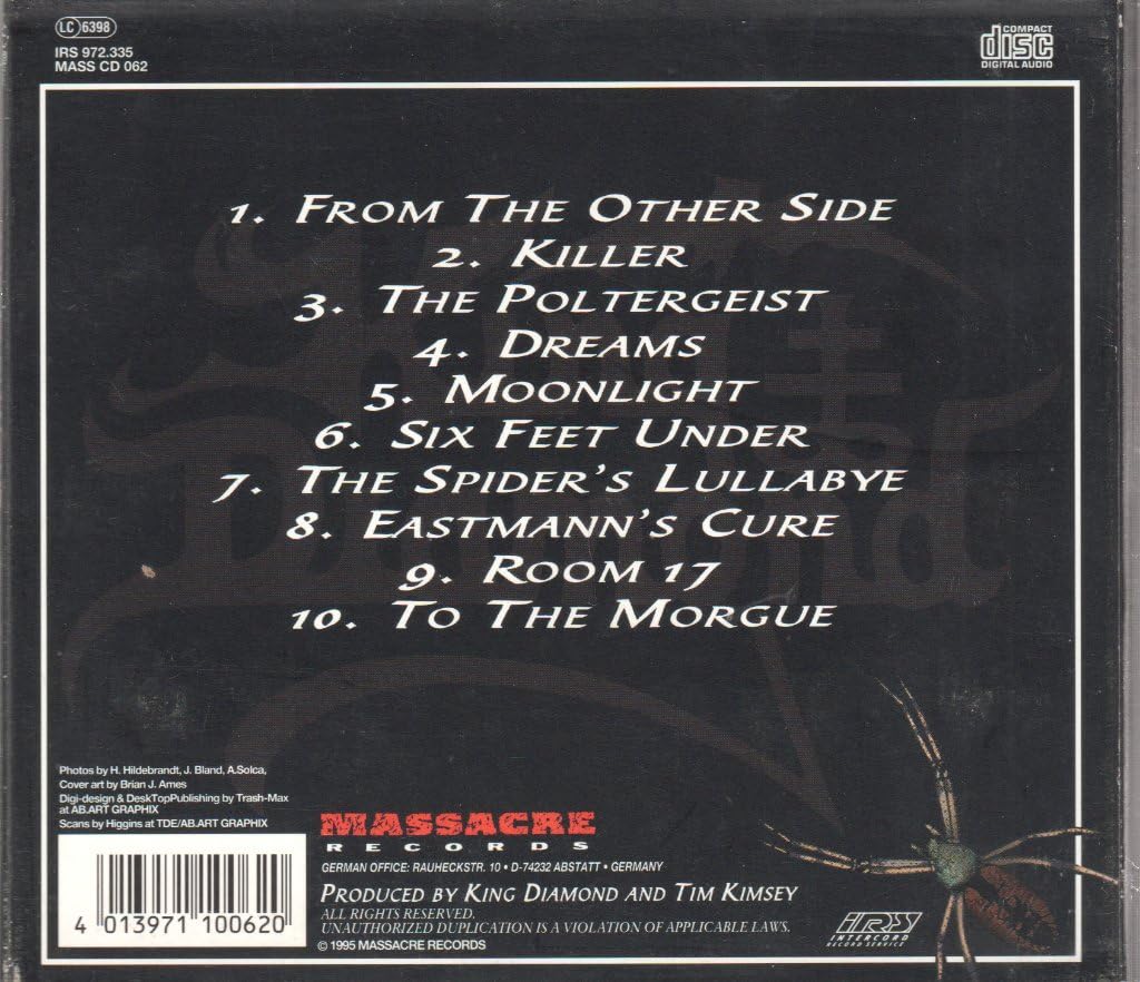 The Spider's Lullabye, Audio-CD