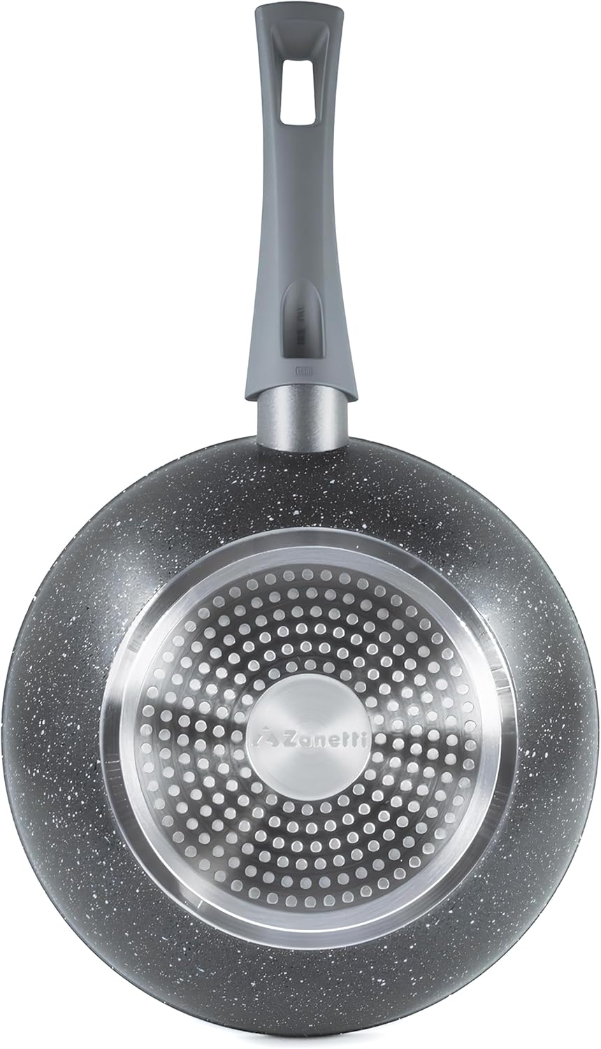 Zanetti - Durapietra Induction Wok-Pfanne 20 cm, Wok-Pfanne, antihaftbeschichtet, auch für Induktion