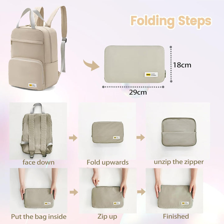 Faltbarer Handgepäck Rucksack 40x30x15cm British Airways Air France Ultraleicht Reiserucksack 20L Ul