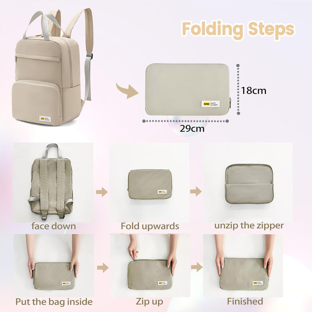 Faltbarer Handgepäck Rucksack 40x30x15cm British Airways Air France Ultraleicht Reiserucksack 20L Ul