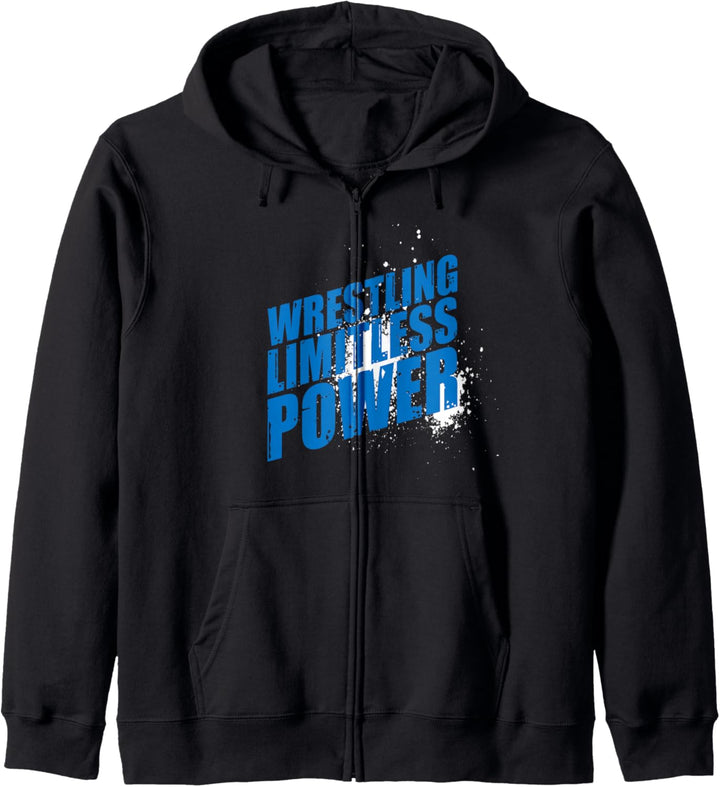 Ringen Grenzenlose Kraft. Wrestling T-Shirt. Ringer Anzug Kapuzenjacke