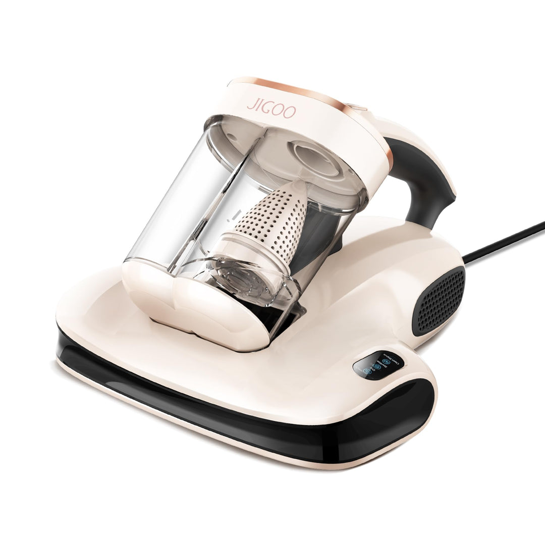 JIGOO S100 Milbensauger mit UV-Licht & 55°C Heissluft: 99,9% gegen Milben & Allergene (1,3kg) - Für