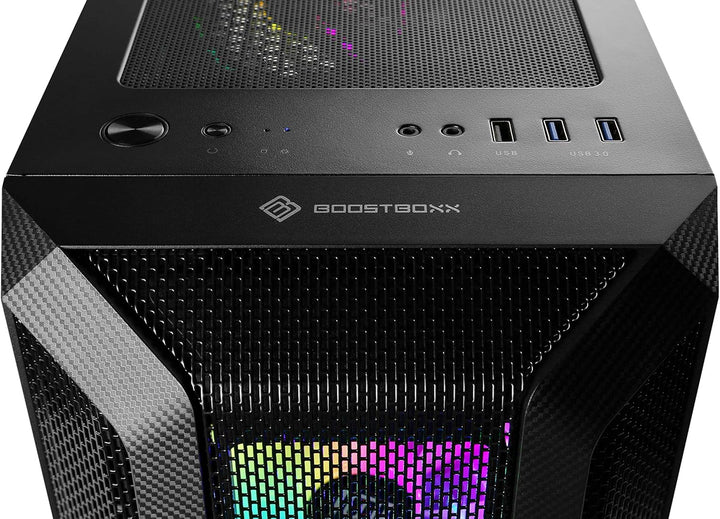 Gaming PC-Gehäuse Helios 250X - Midi-Tower, RGB Beleuchtung (inkl. Steuerung), Glas-Seitenteil, vorm