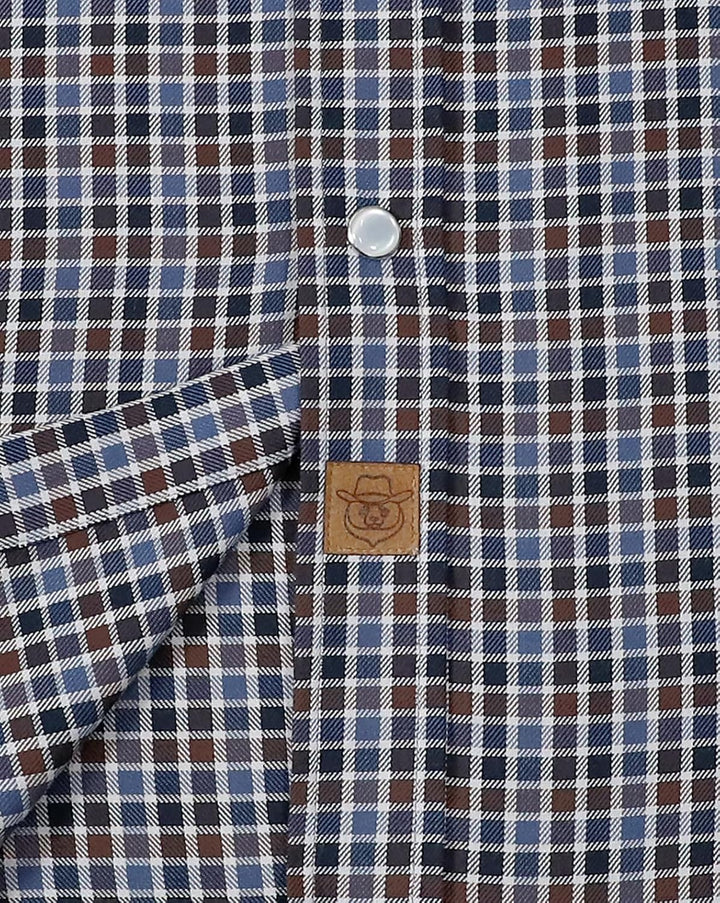 Dubinik® Bambusfaser Kurzarmhemd Herren Freizeithemden Für Herren Druckknöpfe Cowboy Vintage Western