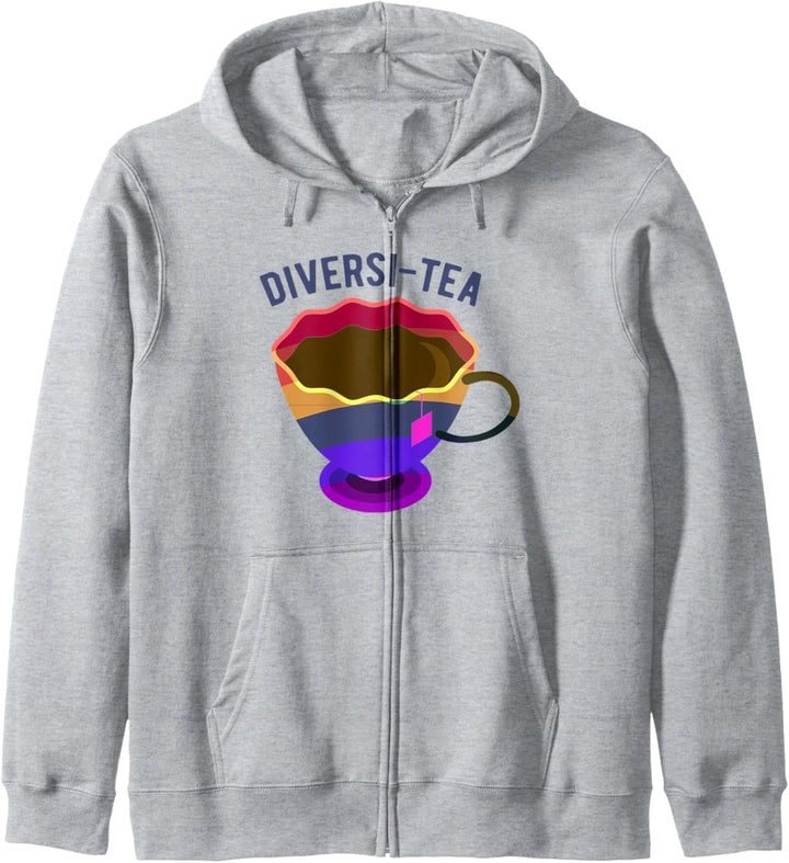 Diversi-Teetasse mit Regenbogenflagge Kapuzenjacke