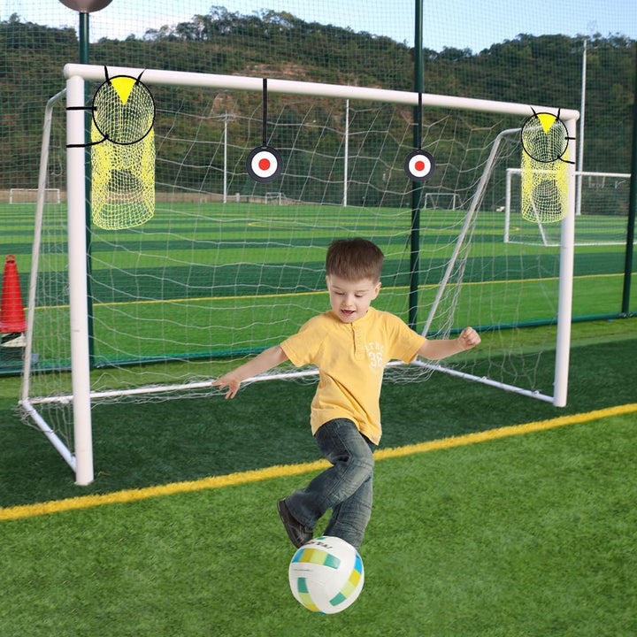 2 Stück Fussballtor Zielnetz Con 2 Objetivo Colgante, Fussball Ziel, Tasche Ecke Schiessen Ziele, Fu