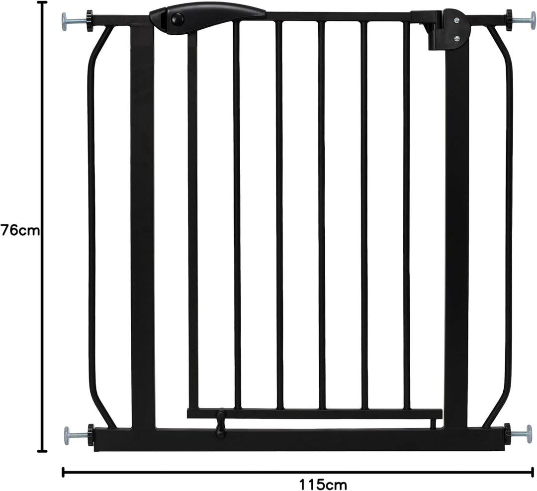 ib style® Berrin XXL Treppengitter | ! EXTRA BREITER DURCHGANG ! | Türschutzgitter | Ohne Bohren | 9