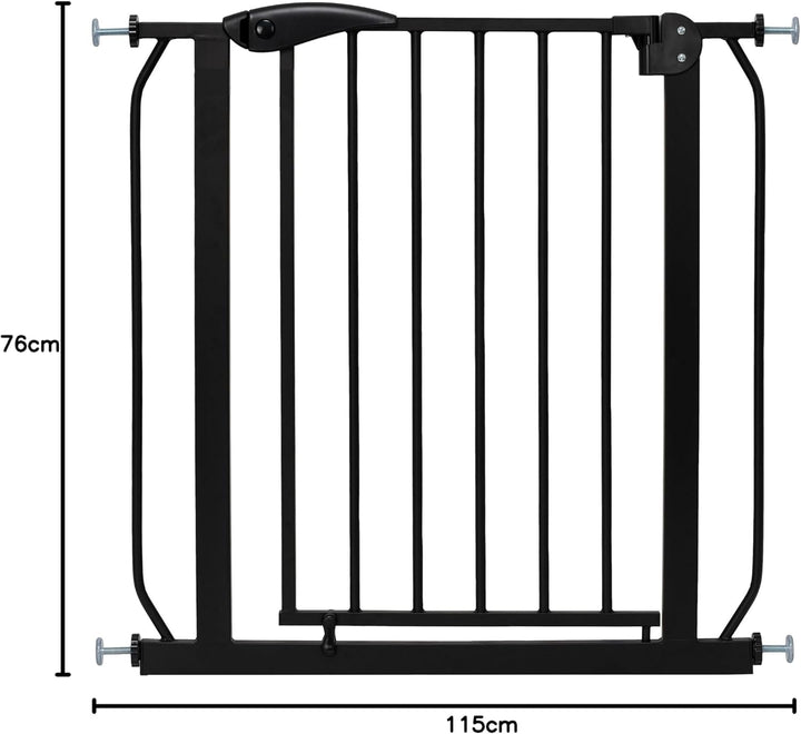 ib style® Berrin XXL Treppengitter | ! EXTRA BREITER DURCHGANG ! | Türschutzgitter | Ohne Bohren | 9
