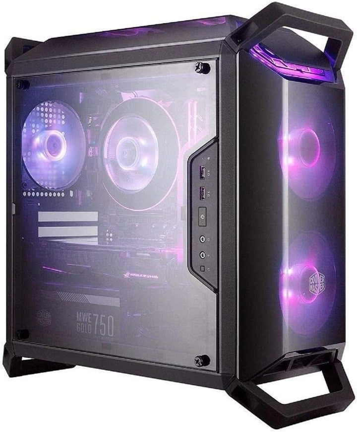 Cooler Master MasterBox Q300P - RGB mATX Mini Tower-Gehäuse für tragbare Spiele mit vollem Seitenber