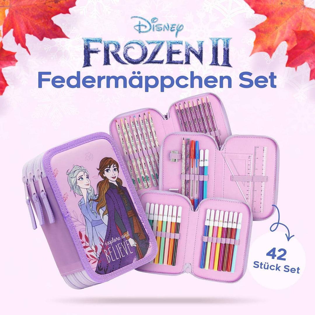 Disney Federmäppchen Mädchen Die Eiskönigin Stitch Federtasche Mädchen Gefüllt Schulmäppchen 2 3 Fäc