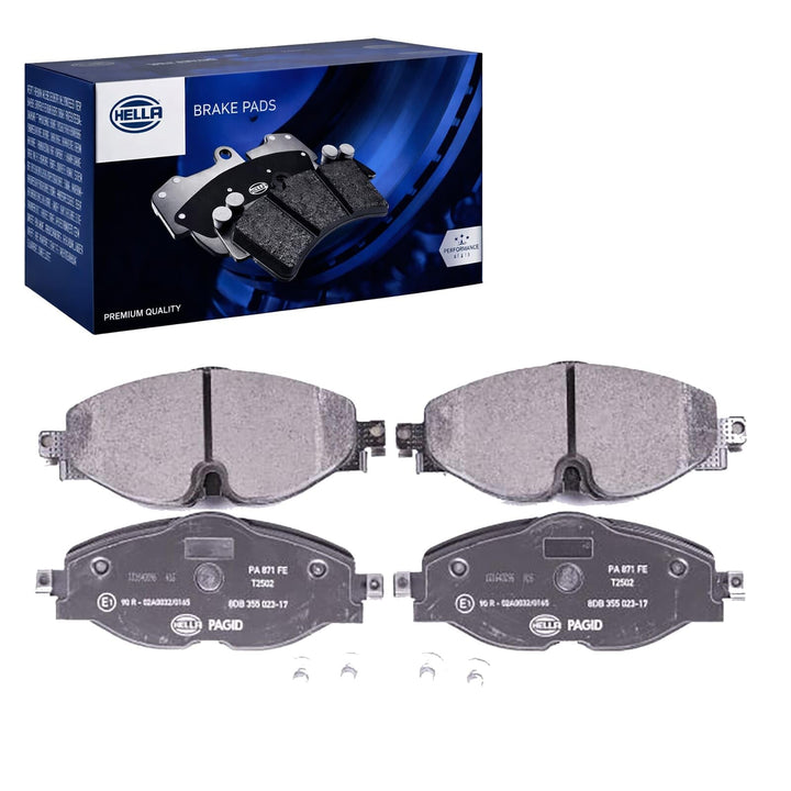 HELLA PAGID 8DB 355 023-171 Bremsbelagsatz - T2502 - Dicke/Stärke: 20.3mm - Bremssystem: TRW - für V