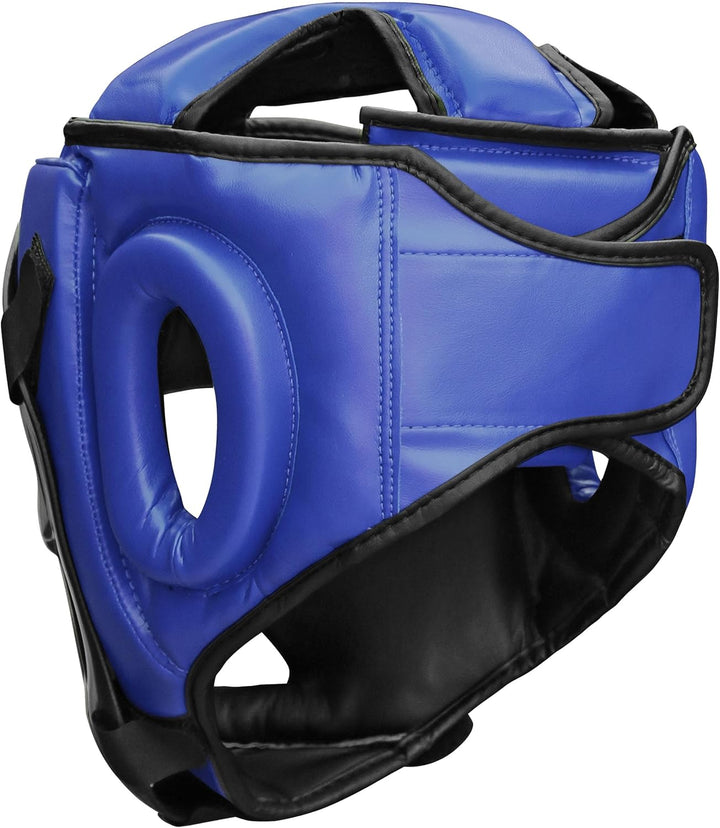 Farabi Sports Kopfschutz Frontbügel Grillschutz Krav MAGA Kickboxen Kopfschutz XL Blue, XL Blue