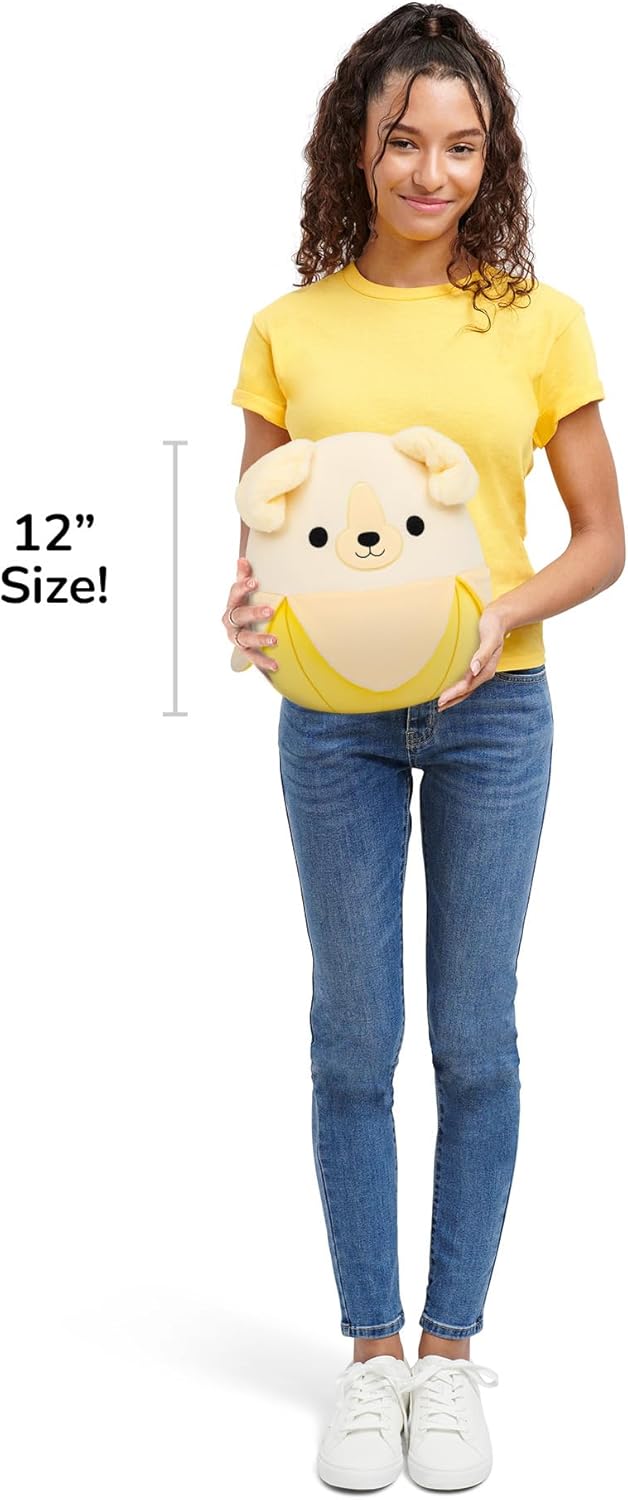 Squishmallows SQCR09491 - Nate die Golden Retriever Banane 30 cm, offizielles Jazwares Plüsch, super