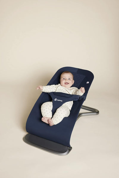 Ergobaby 3-in-1 Evolve Bouncer, Ergonomische Babywippe für Neugeborene ab Geburt bis zum Kleinkind,