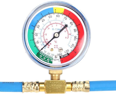 Tissting R134A Kältemittel Füllschlauch, Nachfüll Messschlauch Can Tap Gauge Kältemittel Füllrohr mi