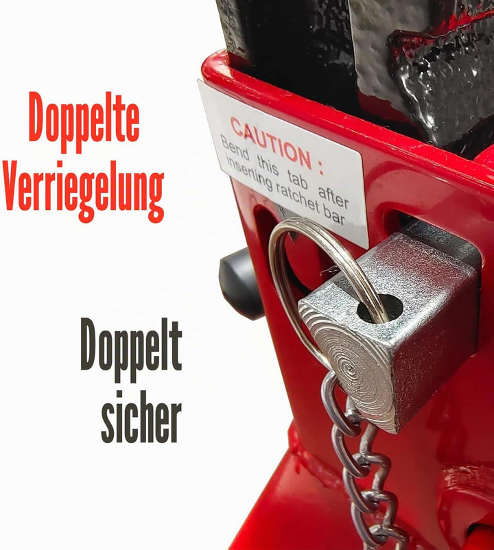 Big Red T43002A Torin Stahl Wagenheberständer: Doppelverriegelung, 3 Tonnen (2,7 kg) Kapazität, rot,