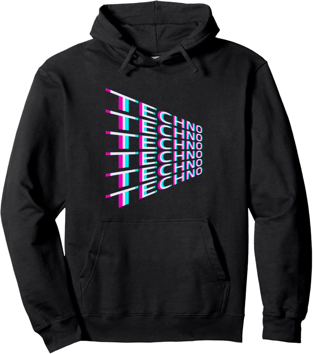 House Party Outfit für EDM Festival Goa Electro Rave Techno Pullover Hoodie