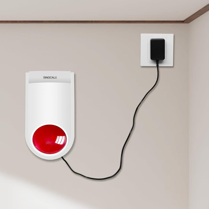 Remote Notfall Strobe Sirene Alarm Kit Wasserdichtes Outdoor lautes Panik SOS Warnsystem für Busines