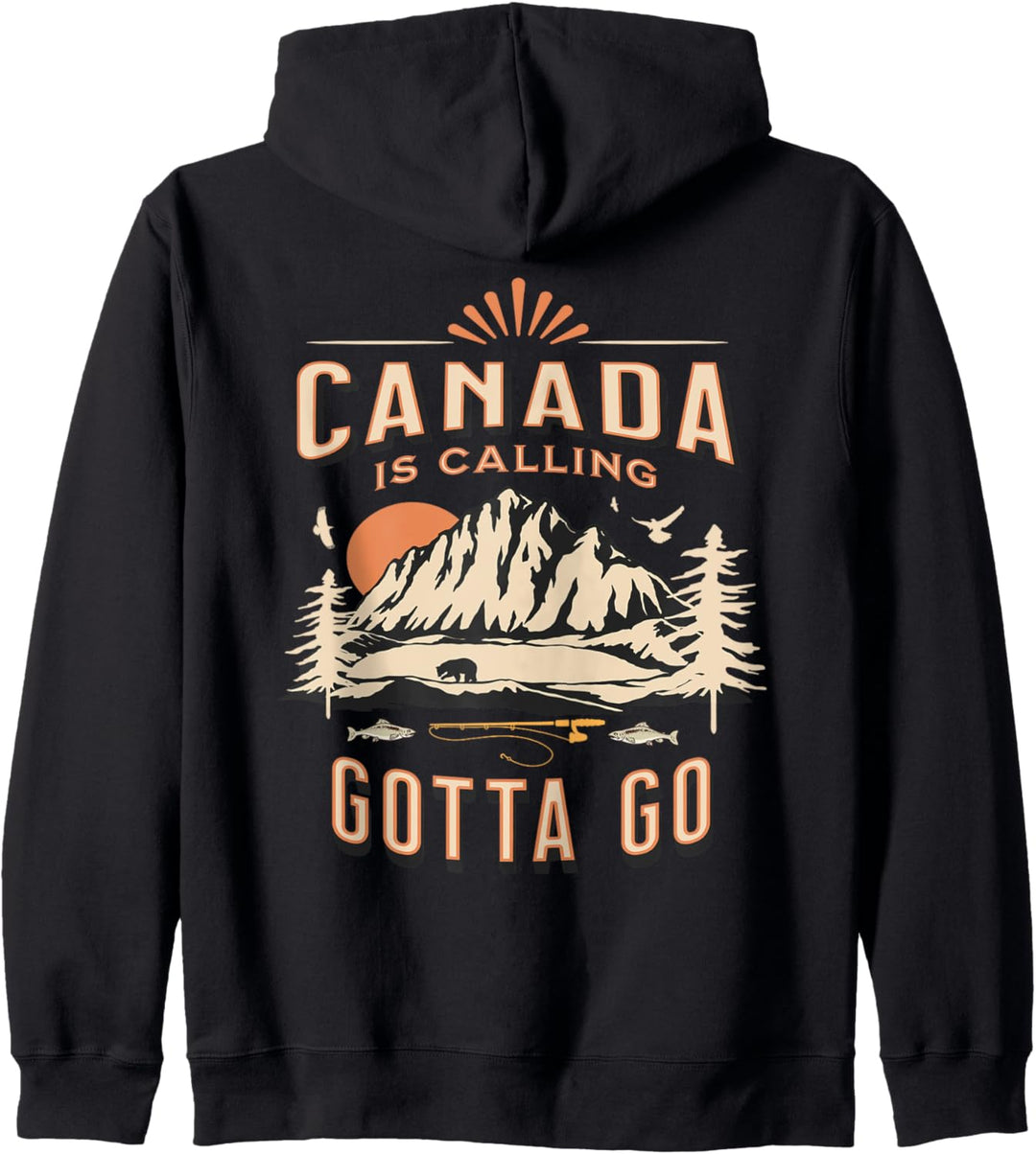 CANADA Tolles Outdoor-Reiseziel Reisebekleidung Herren Damen Kapuzenjacke
