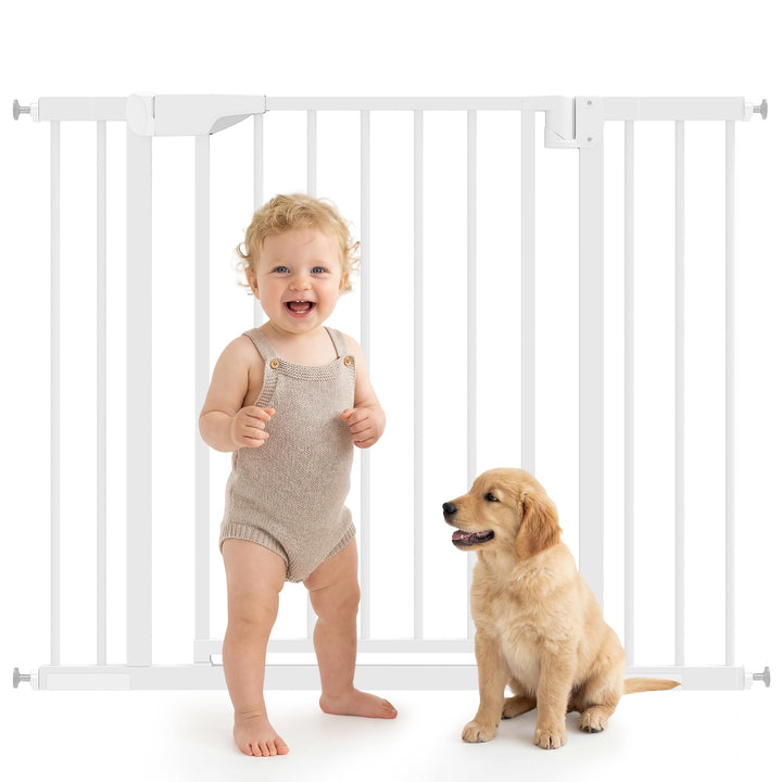 PawHut Treppenschutzgitter Absperrgitter Hund Schutzgitter ohne Bohren 76-103 x 76 cm Türschutzgitte