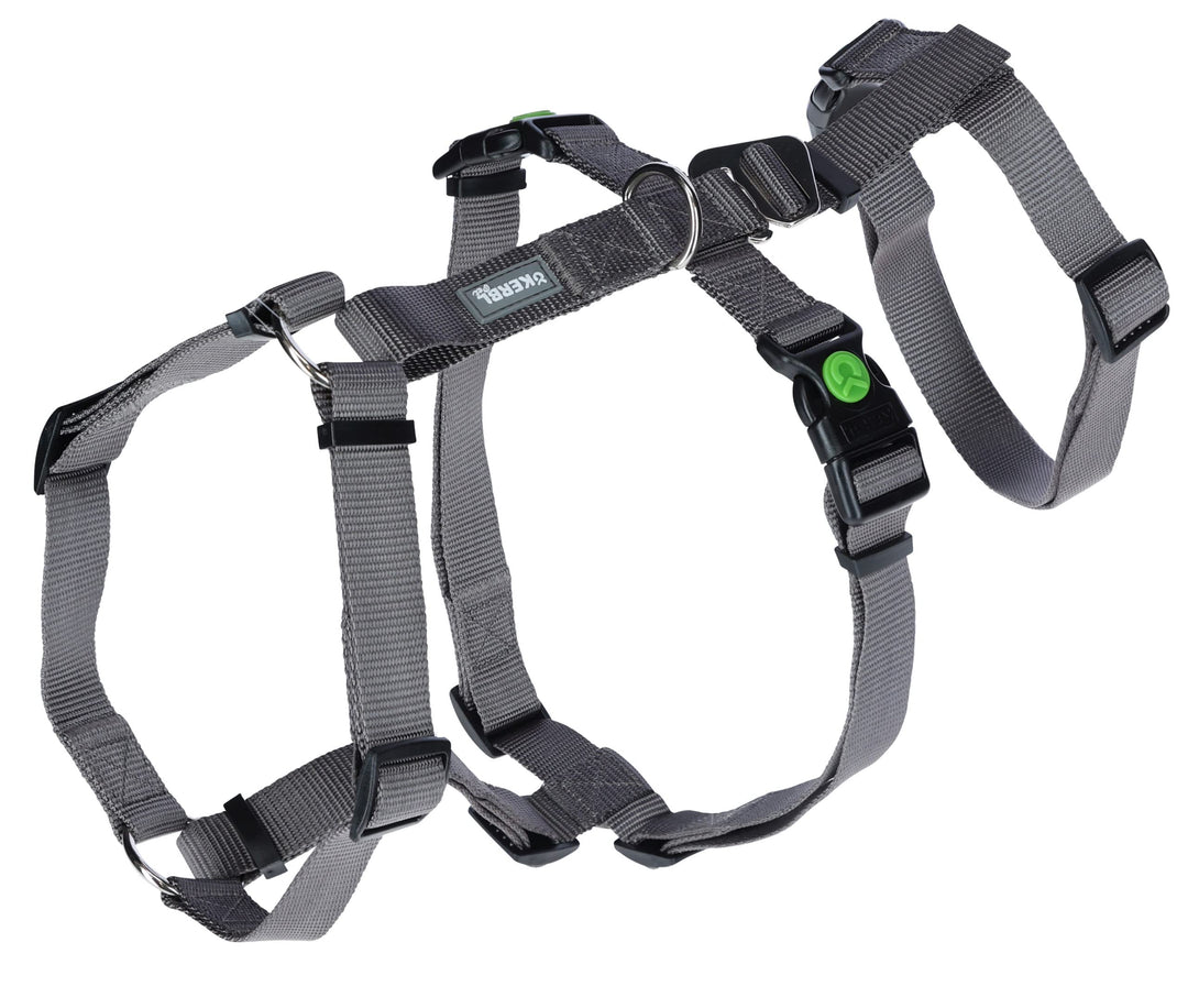 Kerbl Pet Pet 80044 Panikgeschirr Miami, Ausbruchsicher, Grau, 64-100cm