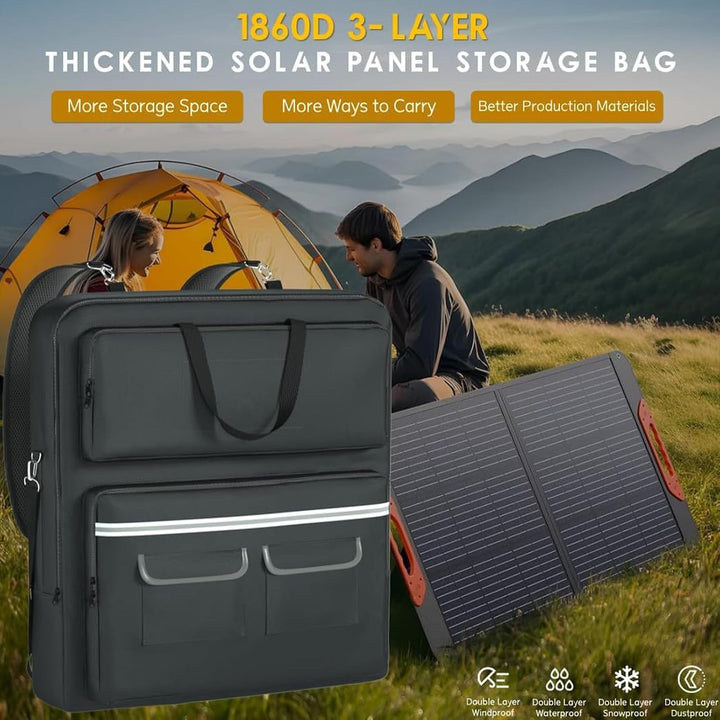Tasche für Solarmodule für den Aussenbereich – Aufbewahrungstasche mit doppelter Dicke für Solarmodu