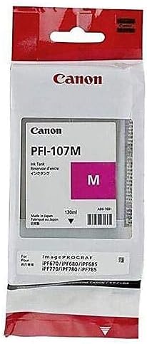 Canon Original PFI-107M Magenta IPF670/ IPF680/ IPF685/ IPF770/ IPF780/ IPF785