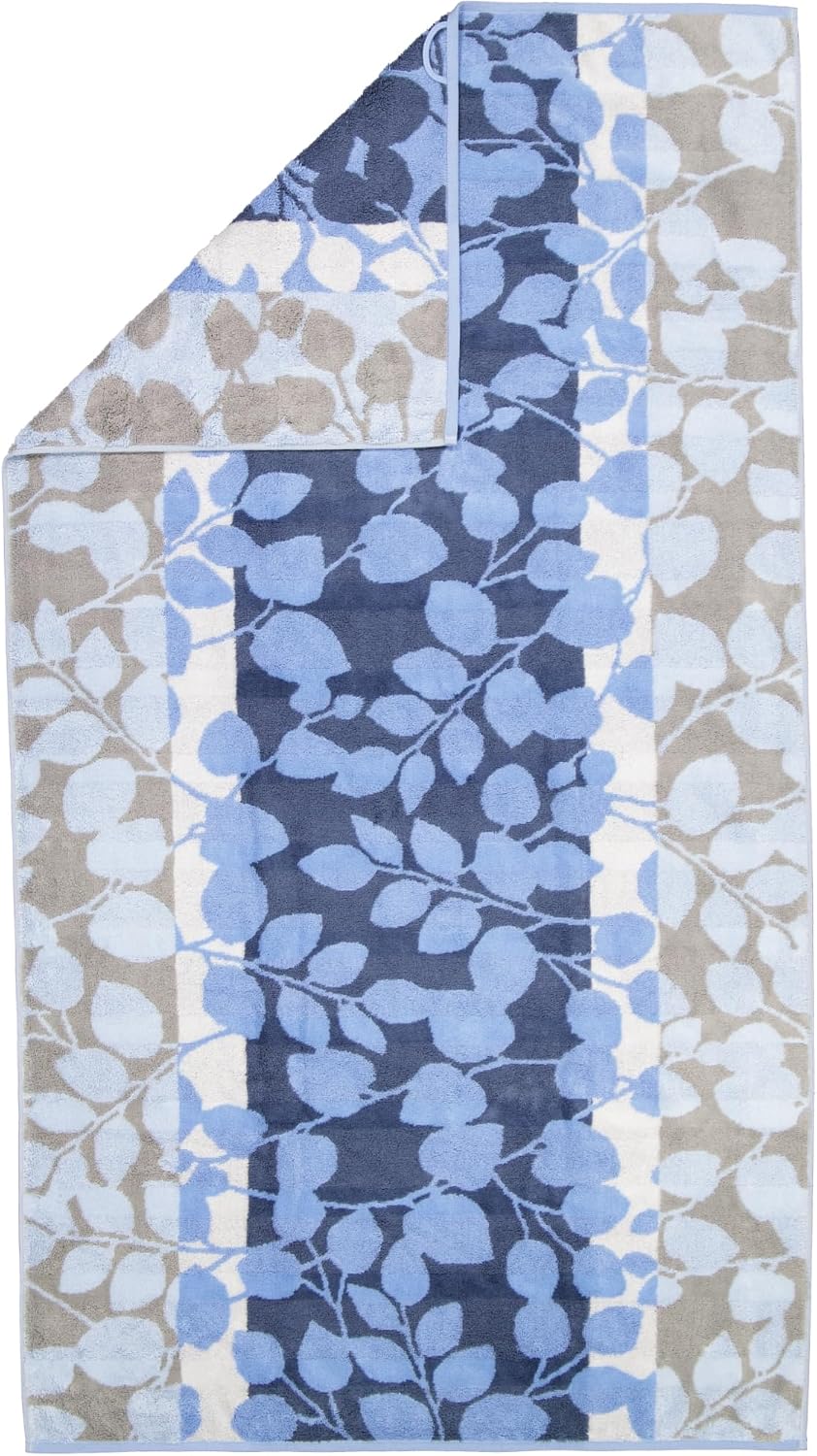 CAWÖ Home Handtücher Noblesse Harmony Floral 1086 Sky - 17 Duschtuch 80x160 cm, Duschtuch 80x160 cm