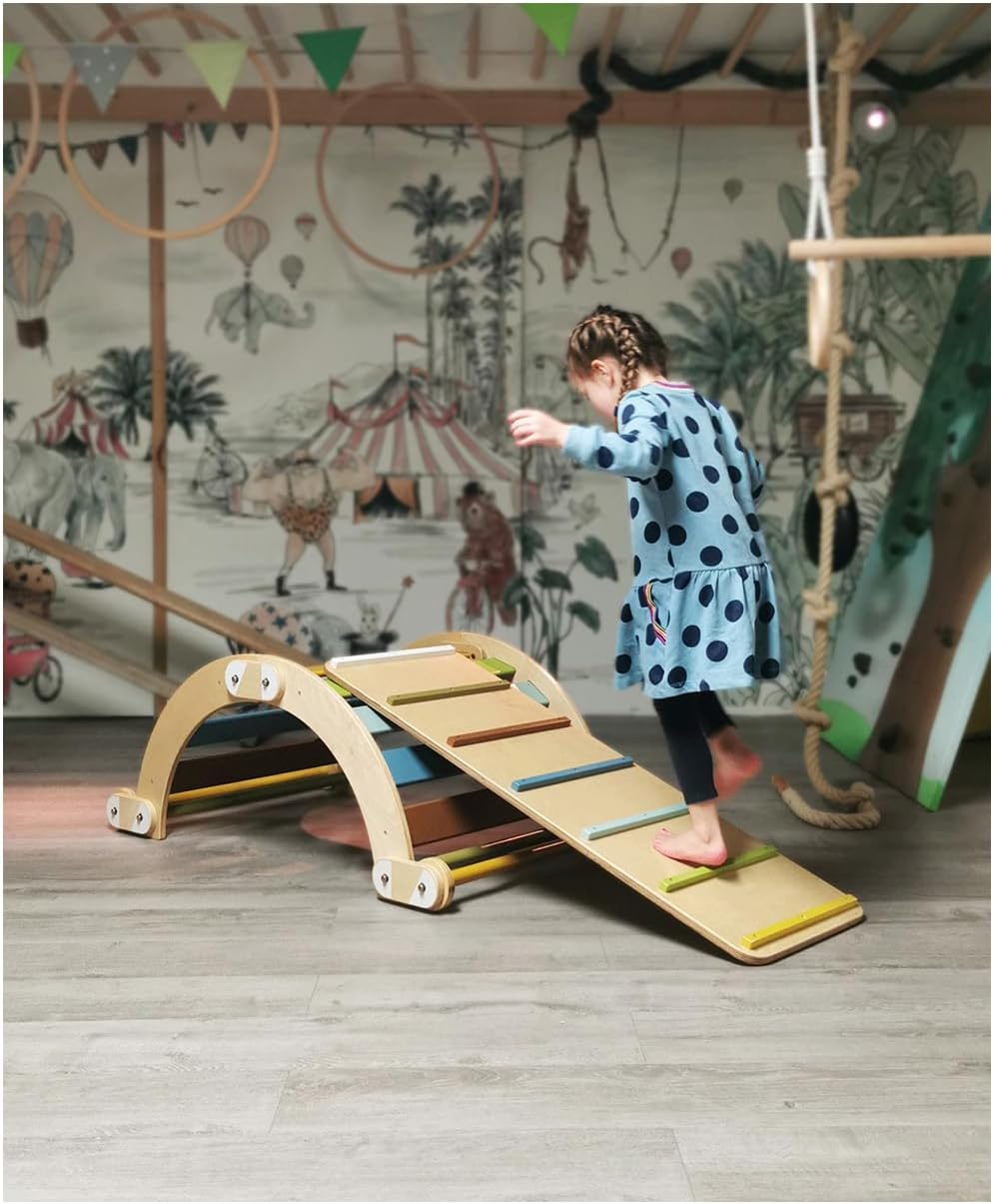 small foot Rutschbrett 3in1 "Adventure" aus Holz, für Kletterdreieck, Bewegungsspielzeug für Kinder,