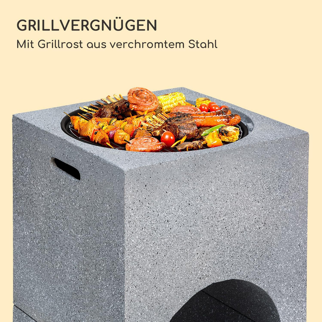 Blumfeldt Feuerschale, Tragbare Feuerstelle Outdoor, Feuerschalen für den Garten, Terrasse & Camping
