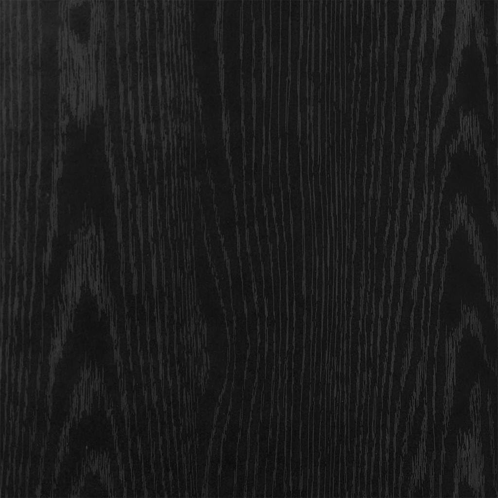 vidaXL Pflanzenständer Schwarz Eichen-Optik 33 x 33 x 80 cm, Schwarz Eichen-Optik 33 x 33 x 80 cm