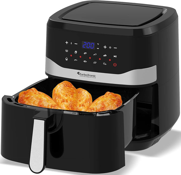 TurboTronic/digitale Heissluftfritteuse XXL / 7,5L / schwarz / 1800W, 12 Programme, digitale Heisslu