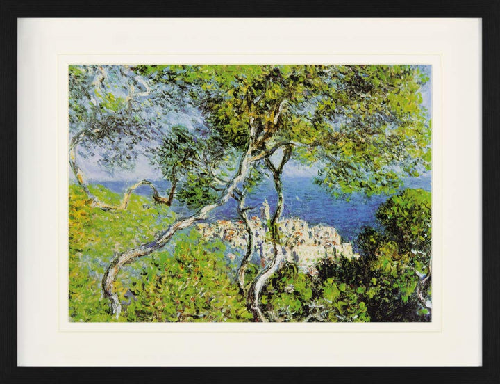 1art1 Claude Monet Poster Bordighera, 1884 Gerahmtes Bild Mit Edlem Passepartout | Wand-Bilder | Im