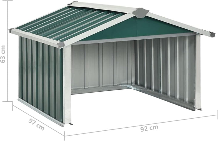 Tidyard Rasenmäher Garage Stahlkonstruktion Mähroboter Garage Rasenrobotergarage Gartenhaus Carport