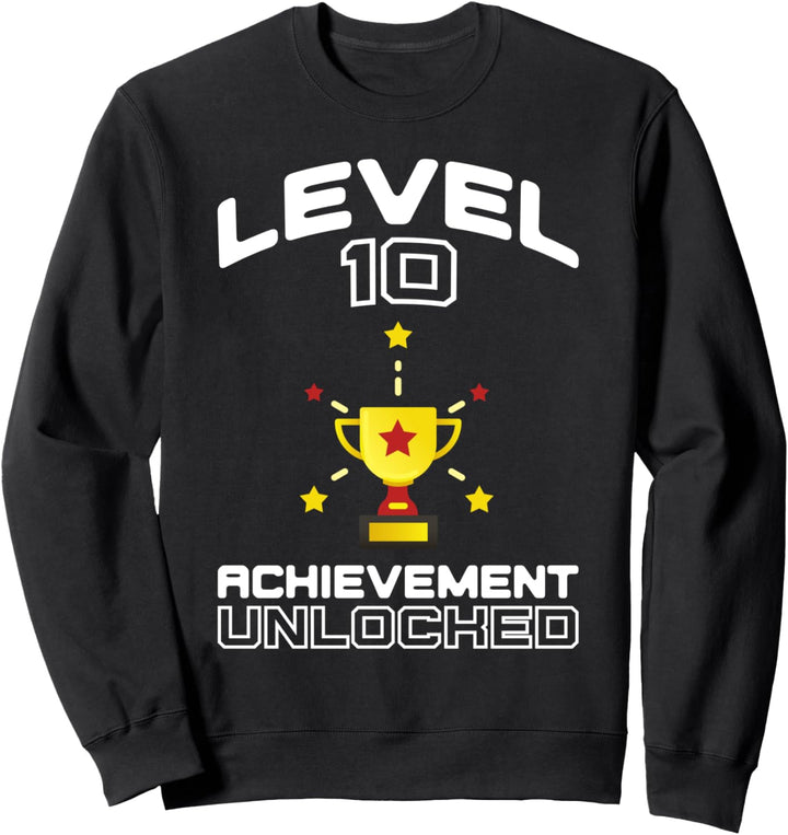 10. Geburtstag 10 Jahre alt Jungen Mädchen Sweatshirt