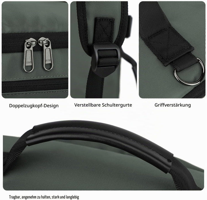 Sporttasche, Rucksack, 4-Wege, wasserdicht, mit Schuhfach für Reisen, Sport, Wandern, Laptop, Busine