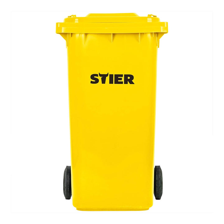 STIER 2-Rad-Müllgrossbehälter, Mülltonne, Volumen 240 Liter, Mülleimer, Farbe: Gelb, Grösse: 576 x 7