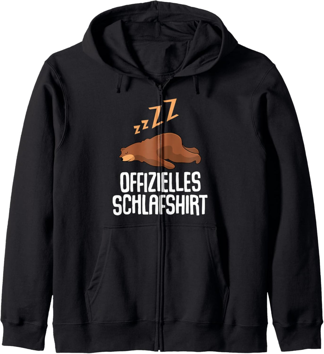Offizielles Schlafshirt Pyjama Nachthemd Bär Bären Geschenk Kapuzenjacke