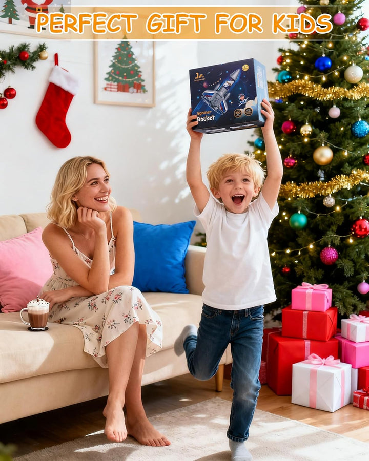 SainSmart Jr. Spielzeug für Kinder mit Fallschirm LED-Licht Motorisierte Rocket Outdoor Spielzeug Dr