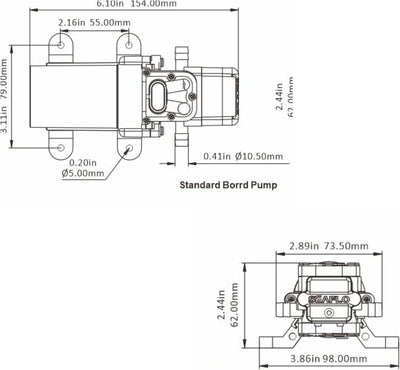 Seaflo 12V 4.3 LPM Wasser System Pumpe