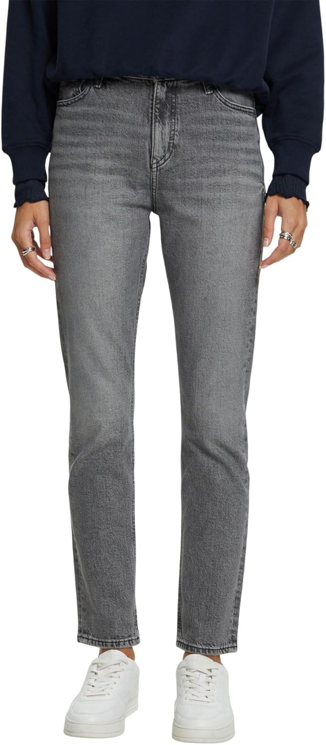 ESPRIT Damen Jeans 26W / 30L 922/Grey Medium Wash, 26W / 30L 922/Grey Medium Wash
