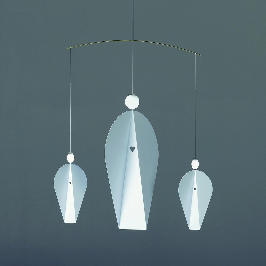 Flensted Mobile Turning Angels White, Gold