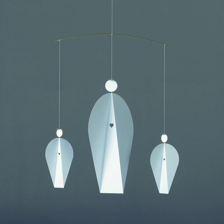 Flensted Mobile Turning Angels White, Gold