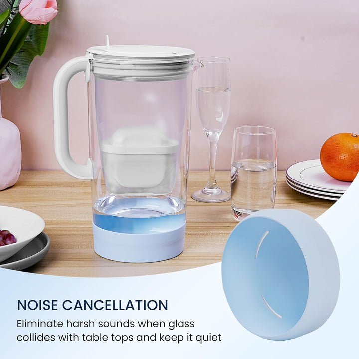 GLACIER FRESH Silikonbasis-Schutzhülle | Kompatibel mit der Brita Glas Wasserfilter Kanne - Verhinde