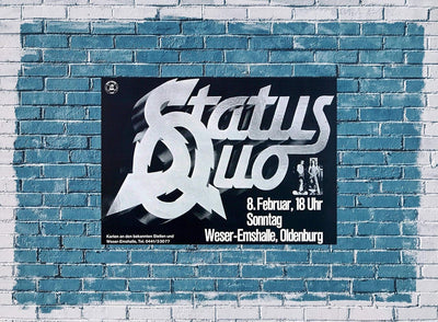 Status Quo - Blue for You, Oldenburg 1976 » Konzertplakat/Premium Poster | Live Konzert Veranstaltun