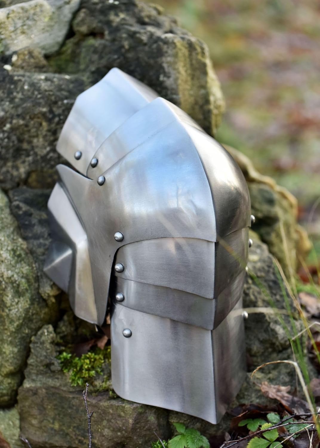 Battle-Merchant Kniebuckel, Kniekacheln, (Paar), 15. Jh, Stahl - Mittelalter, LARP
