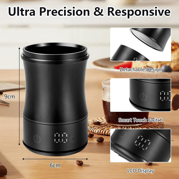 Digitales Dosierbecher, Precision kaffeewaage mit LED-Display Wiederaufladbare Espresso Waage mit Ei