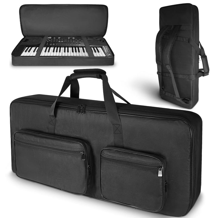 SUNDOY 49-Key Keyboard Tasche aus 600D Oxford-Gewebe, Gig Bag mit 8 mm Polsterung für Keyboard & Zub
